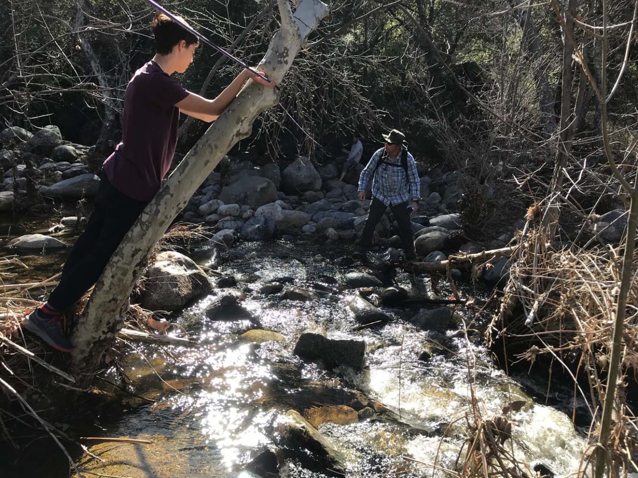 In January, 41 Scouts and Scouters from Troop 318B/G hiked 5 miles to Fisherman’s Camp and Tenaja Falls in the San Mateo Canyon Wilderness!