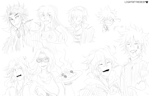 khr sketch dump of some of the suggestions !! i wanted to try and do them all but i burnt out LOL ty