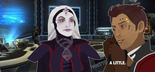 tsarinn:yvissara totally pulled this on ashara/xalek at some point, so here’s a b99-inspired t
