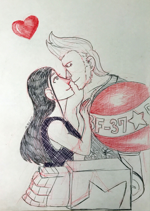 konfuse-scribbles:Very late but I did a FRobin sketch for Valentines day. Happy super belated Valent