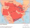 The Size of the Middle East Compared to the United States.
More size comparison maps >>