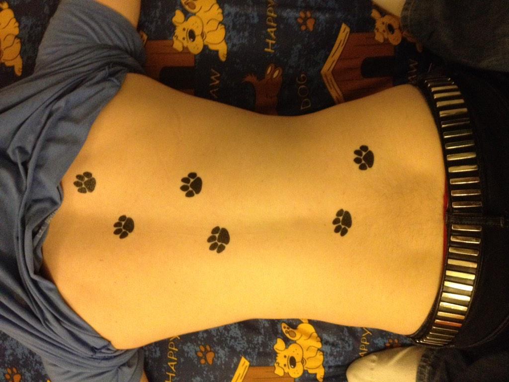 puppixel:  What happens when a little mini pup walks over you?