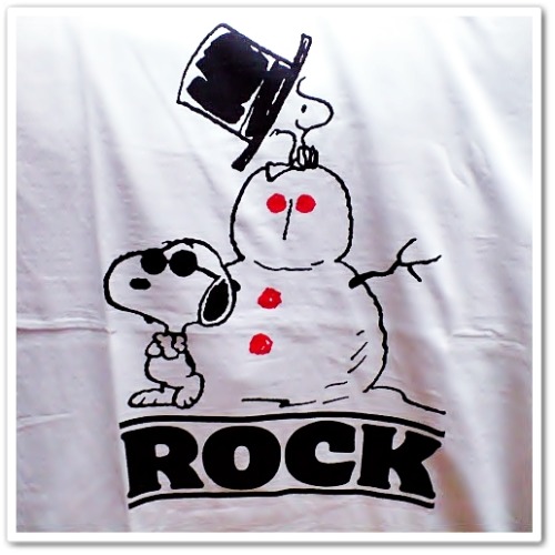 terapywood: CDJのrockin’ star★ブースで先行販売のスヌーピーＴの新作JOE COOL & SNOWMANゲット♪でつ かっこかわいいー（・´`●）