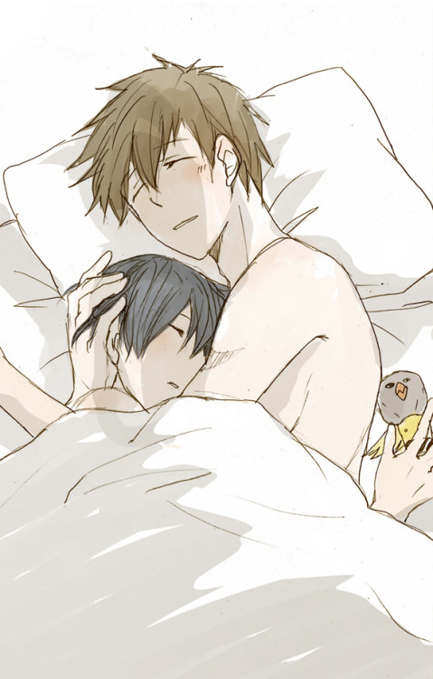 fuck-yeah-mako-haru:  腐ree!　８話からの… by Qたろ on pixiv 