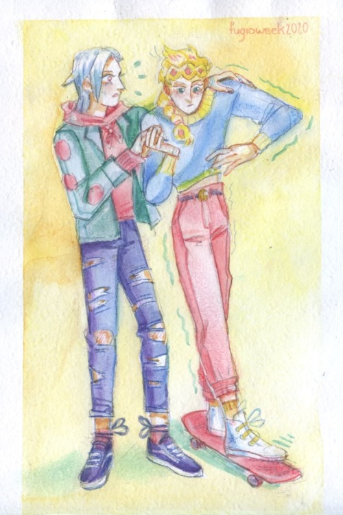 I can’t believe I never posted the fugio week watercolors here????