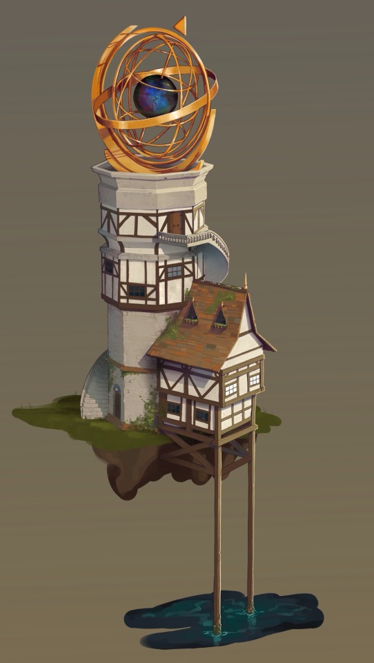Some Stuff I Did For My Environment Concept Art Module Earlier This Year, The Assignment Was To Design