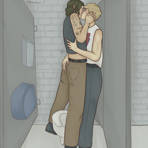 I really really like how this turned out, just your everyday making out in a club bathroom