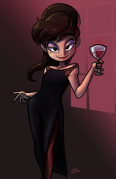 iancsamson:Just a random Marco in a cocktail dress