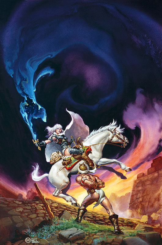 theartofmichaelwhelan: WELL OF SHIUAN (1977) by Michael Whelan, cover for the book