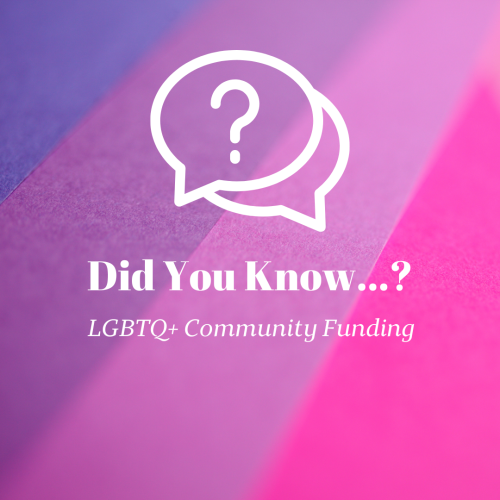  Did you know bi+ people make up over half of the LGBTQ+ community but receive less than 1% of donor