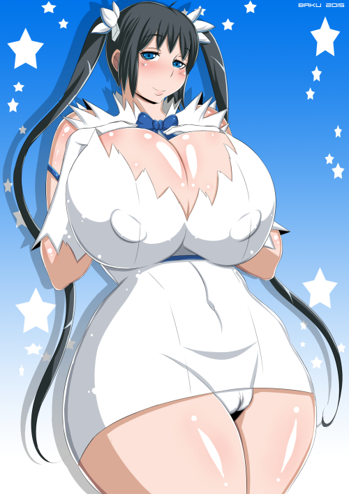 bakudemon:  Hestia art i did :D shes great XD