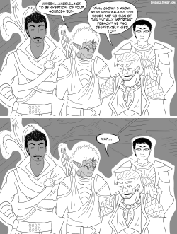 byolaeka:  If Varric and Hawke don’t get to see eachother in Inquisition, or if it’s not the most brotastic reunion to end all reunions (in the case of M!Hawke), I will be the saddest panda D: Also I just love the idea that an intense organization