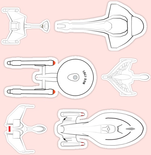 fictional-red-art:Starship stickers on my Redbubble