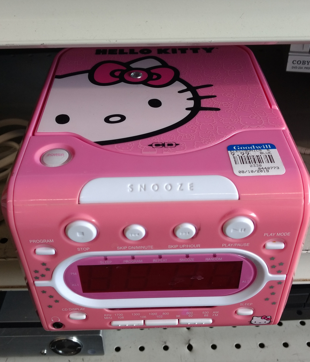 Hello Kitty AM/FM Stereo Alarm Clock Radio with Top Loading Stereo CD  Player - munimoro.gob.pe