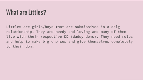 littlerosesun - Made a powerpoint on what DDLG means to me and...