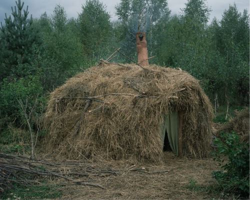 adriftinginventory:Hermit homes in the Russian wilderness. From the Escape series by Danila Tkachenk