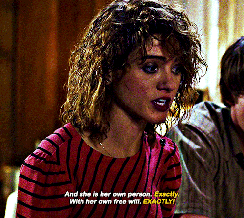 Nancy Wheeler: *exists* El And Max: