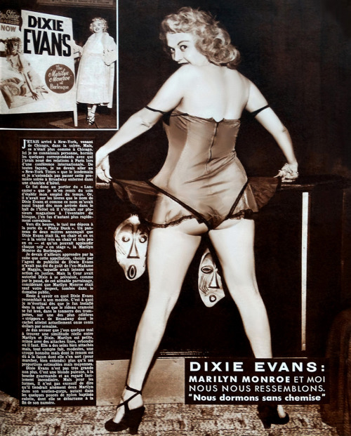 Porn photo Dixie Evans is profiled in the pages of ‘FOLIES