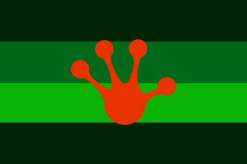 Amphibarian: Faunarian aligned with amphibians.i made flags for all of the xenic alignments for this