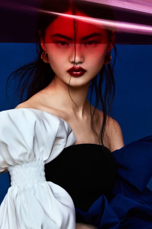 Publication: Vogue Taiwan Photographer: Caleb & GladysStylist: Melina ChenModel:He Cong Bloody