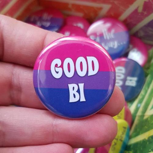 snootyfoxfashion: Bi Badges from ZacchaeusCraftsx / x 