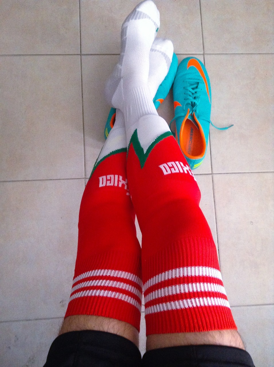 footballsocksmx:  Starting the World Cup with a brand new pair of awesome soccer