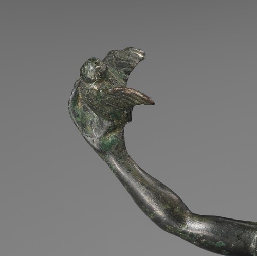 ancientanimalart:Bronze statuette of Athena flying her owl (via The Met) Greekca. 460 BCE“Owls of a 