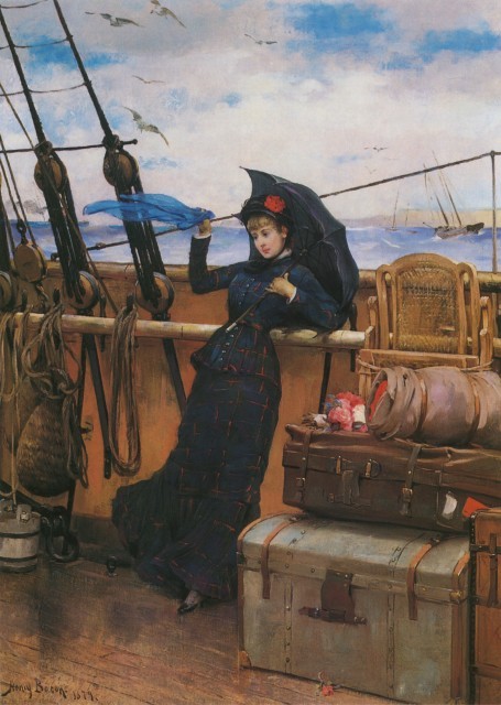 artmastered:  Henry Bacon, The Departure, 1879 