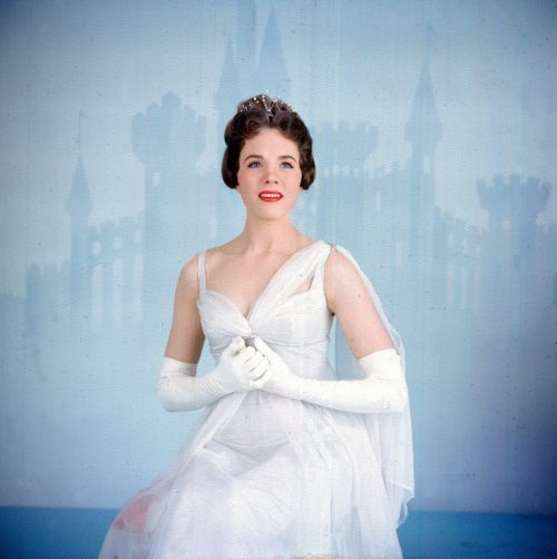 An angelic picture of Julie Andrews as Cinderella - circa 1957