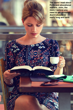 captioned-femdom-situations:  serious reading