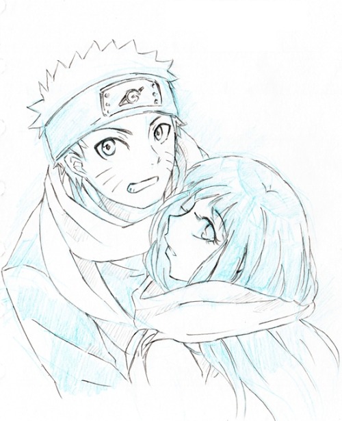 alphey-chan:  My old sketches of Naruhina from last year    o(〃＾▽＾〃)o