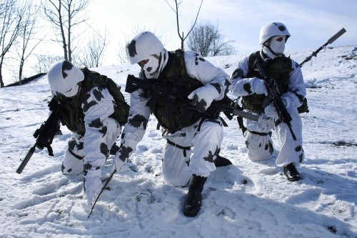 They look like the Storm Troopers from Star Wars…