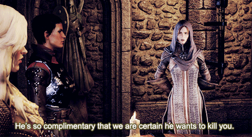 ladytrevelyan:The letter from Alexius asked for the Herald of Andraste by name. It’s an obvious trap