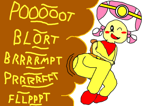 Toadette Farting Explorer Poop Toots