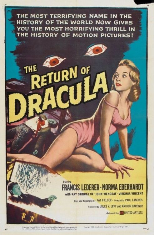 ronaldcmerchant:the RETURN OF DRACULA (1958)