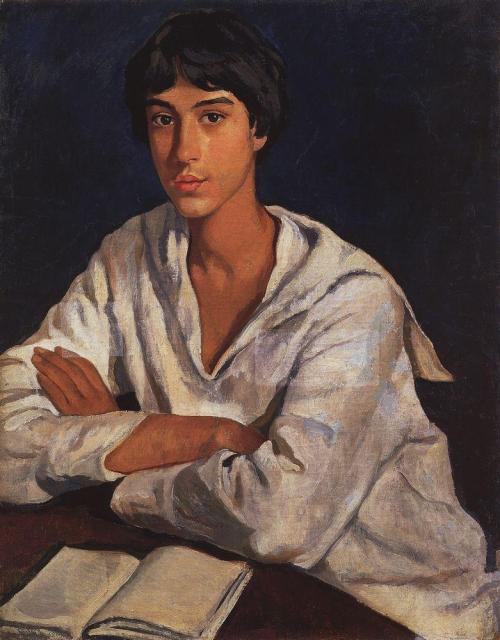 zinaida-serebriakova:Portrait of E.I. Zolotarevskii in childhood, 1922, Zinaida Serebriakova