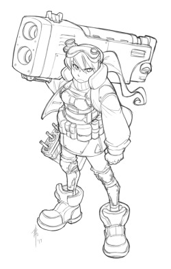 dogbomber:soldier sketch