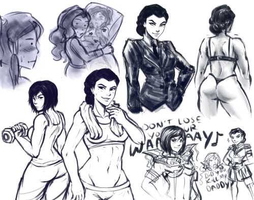 korrasami trash with a touch of kuvira 