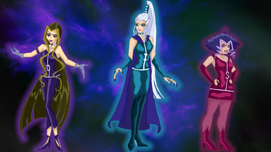 TheWickedMerman — My redesigns of The Trix @bellatrixobsessed1