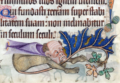 cloaked leaf-tailed hybridLuttrell Psalter, England ca. 1325-1340.British Library, Add 42130, fol. 1