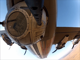 dieselpunkisdad:B-24 Ball Turret GoProOperating ball turret in the Collings B-24J at Bomber Camp