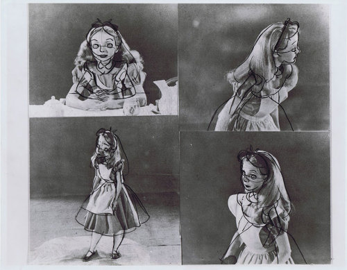 Old Photos Reveal How Disneys Animators Used A Real-Life Model To Draw Alice In Wonderland