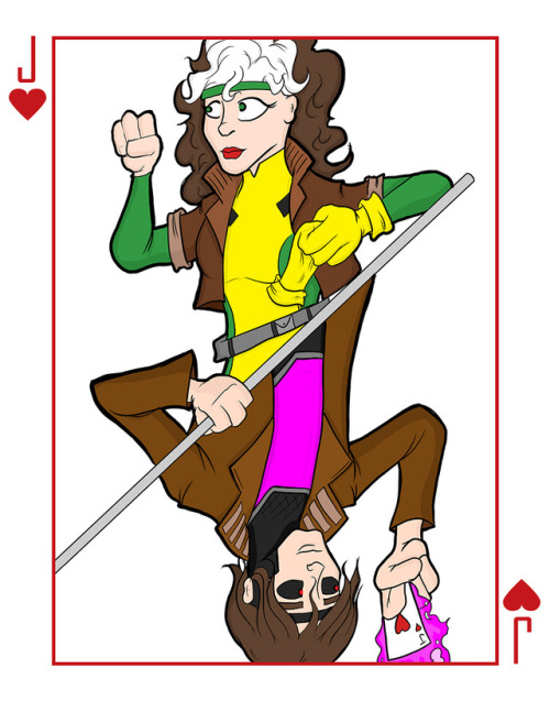 Jack of Hearts - Gambit and RogueI know they aren’t the only couple in the X-Men, but I find them mo