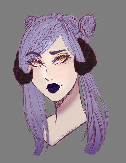 oh to be the daughter of a purple tiefling~
This is Vivana, the daughter of my other tiefling, Twilight. She’s a bit of a black sheep of the family but we still love her