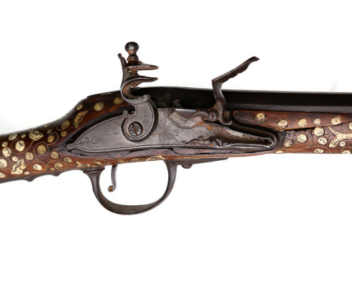 Bone mounted flintlock fowler, Northern Italy, 18th century.from Helios Auctions