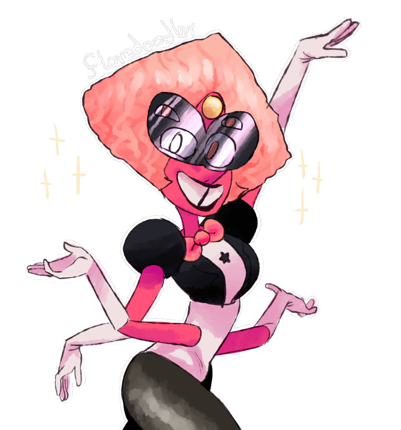 floredoodler:  art trade w delusionaljellyfish!!Sardonyx bby 