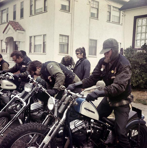 superjointrituals:   Pictures of the Hell’s Angels taken by Hunter S. Thompson 