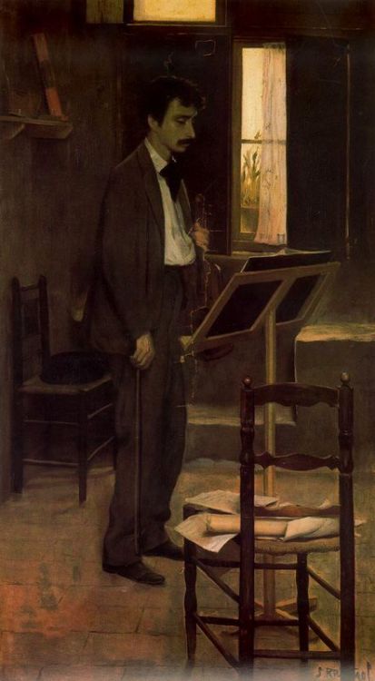 El violinista Salvador Robert, Santiago Rusiñol