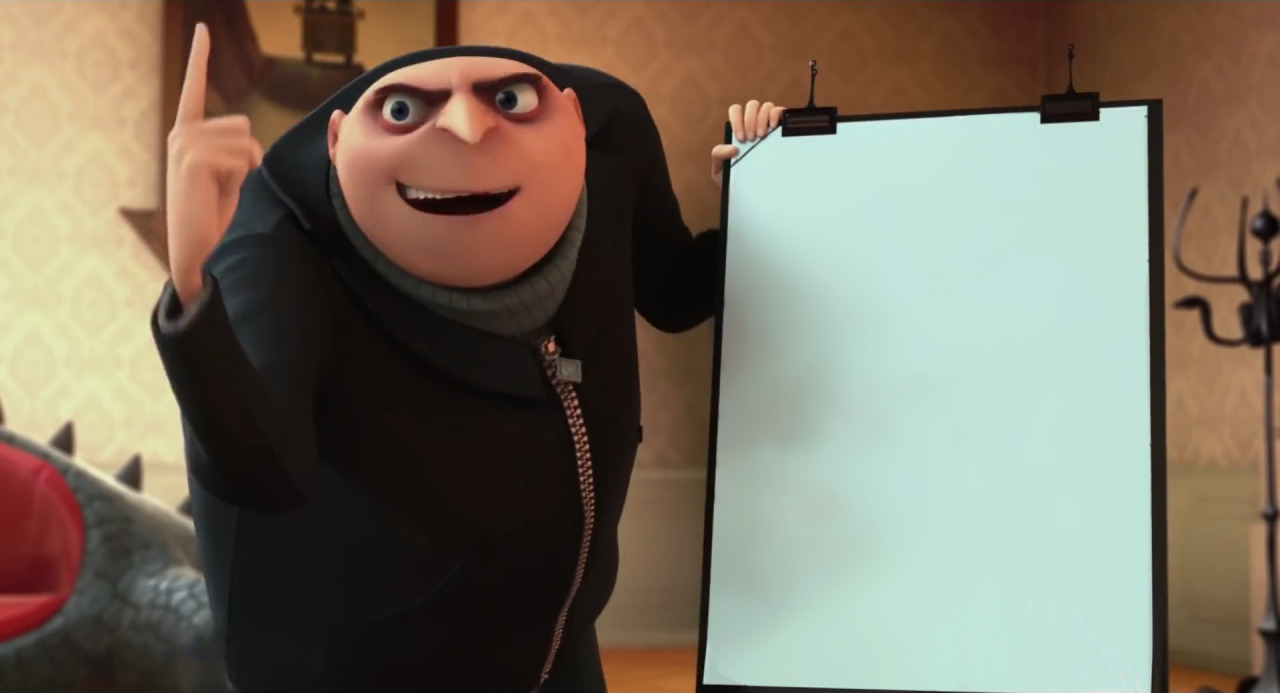 who the hell is garrett gilchrist? — Gru's Plan (Despicable Me, Minions) Blank  Meme