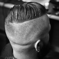 dutchwim:  Slick disconnected combover! #clean #gents #haircut #barber #barberlife #barbergrind #frasersbarbershop #brisbane #australia #photography #ighaircut